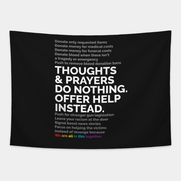 Thoughts And Prayers Tapestry by smashythebear