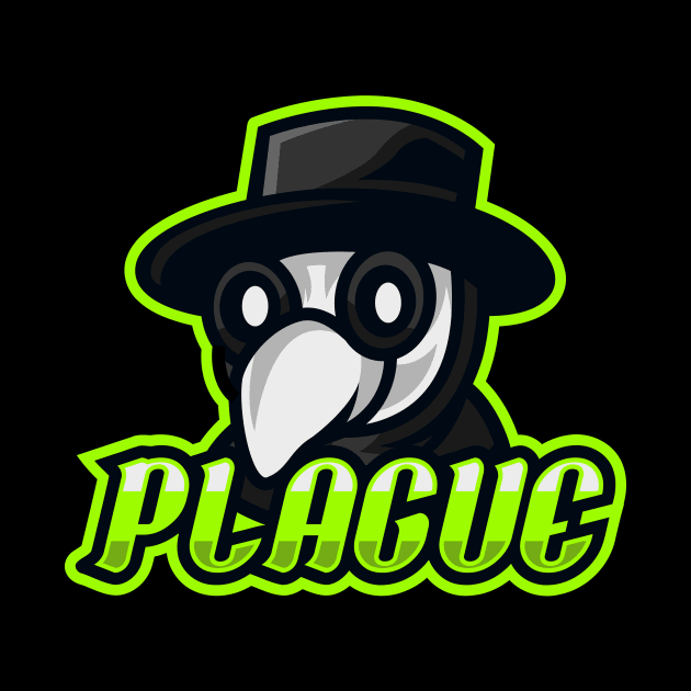 Cute Plague Doctor Mascot Logo by Irkhamsterstock