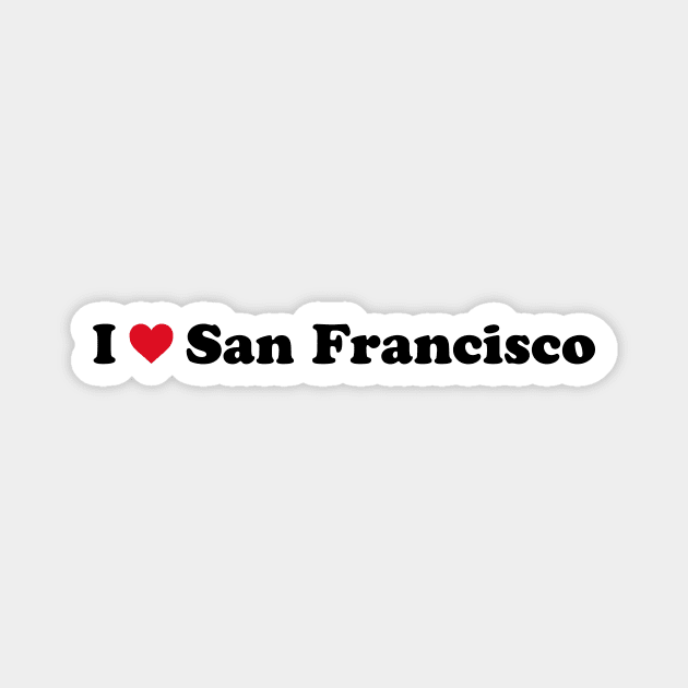 I Love San Francisco Magnet by Novel_Designs