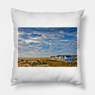 Hengistbury Head Beach Huts Bournemouth Dorset Pillow