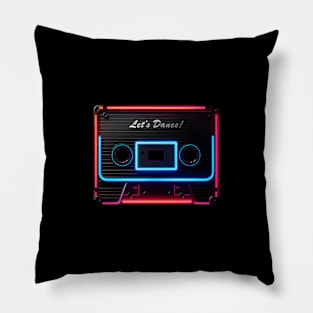 Cassette tape, retro style Pillow