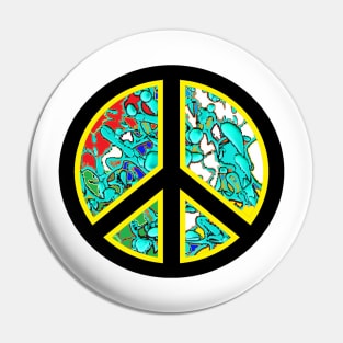 peace symbol art Pin
