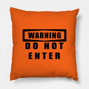 WARNING sign Pillow