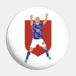 Takuma Asano, Japan vs Germany Collage Pin