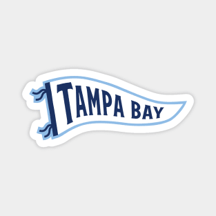 Tampa Bay Pennant - Light Blue Magnet