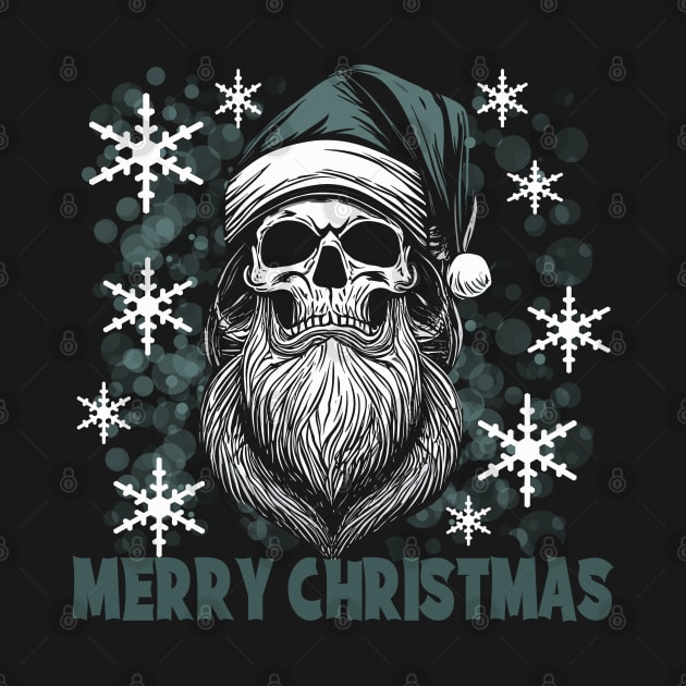 Santa Skull Collection 4 Green by DNT Designs