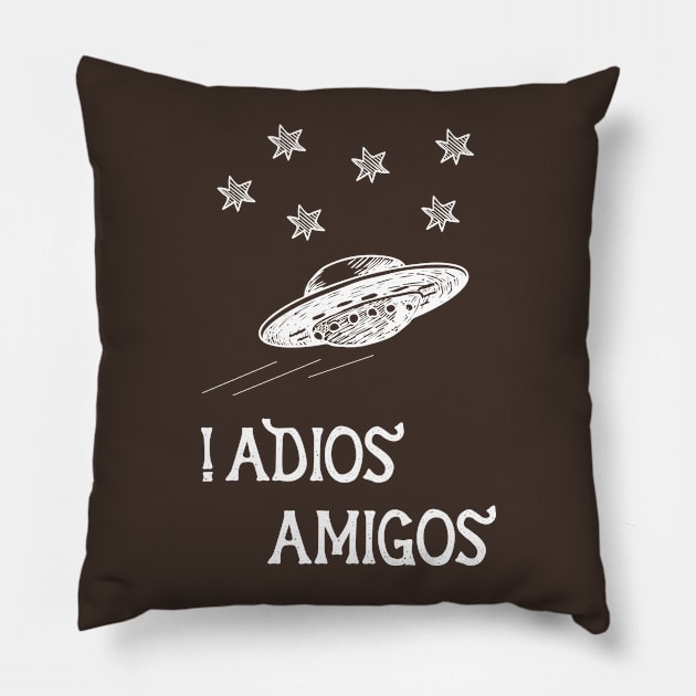 Adios amigos / So long t-shirt Pillow by Diffie