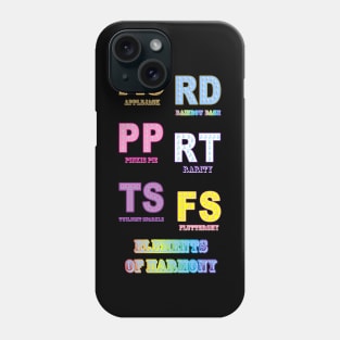 My little Pony - Elements of Harmony Initials Phone Case