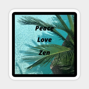 Peace Love Zen Magnet