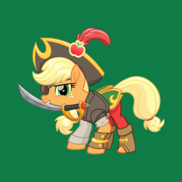 my little pony pirate applejack my little pony t shirt teepublic
