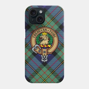 Clan MacLaren Crest over Tartan Phone Case