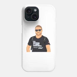 Valtteri Bottas wearing his 'to whom it may concern, *** you' shirt Phone Case