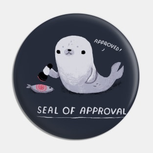 seal of approval Pin