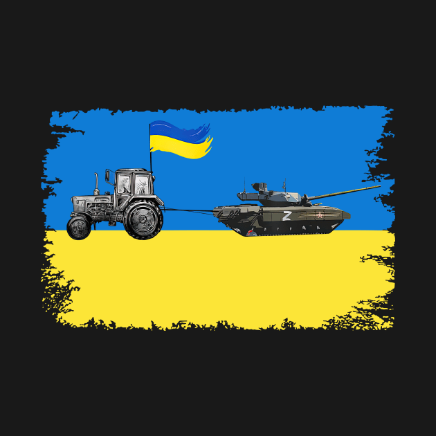 Ukraine Ukraina tractor vs tank funny by Rosiengo