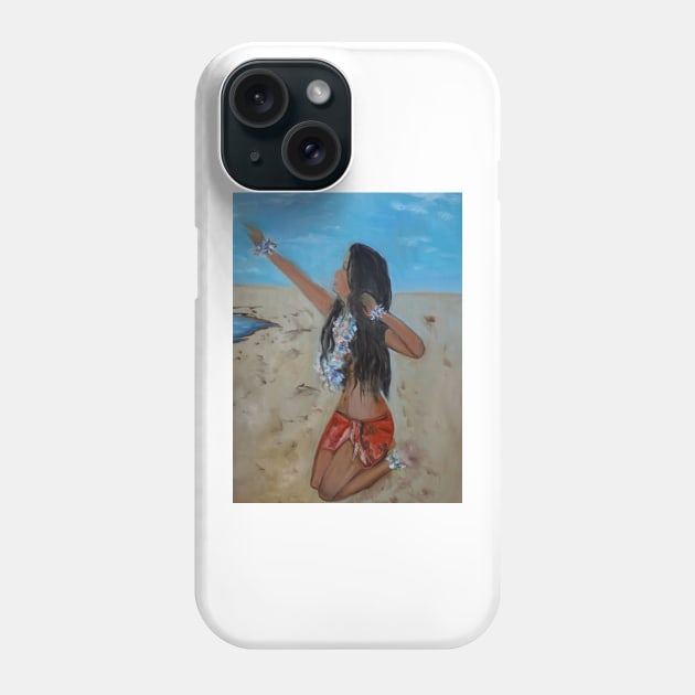 Hula on the Beach 111 Phone Case by jennyleeandjim