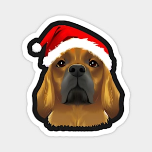 Christmas Dog Transparent Background Magnet