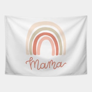 Rainbow Mama Modern Scandinavian Boho Rainbow Design Tapestry