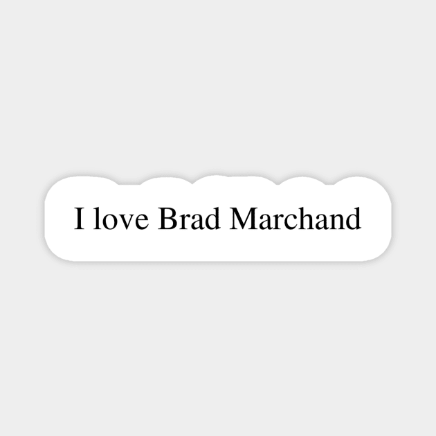 I love Brad Marchand Magnet by delborg