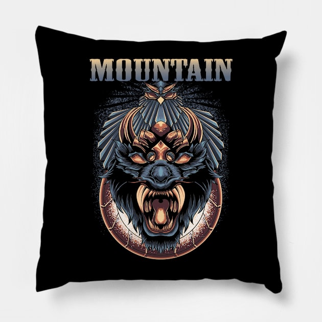 MOUNTAIN BAND Pillow by kuzza.co