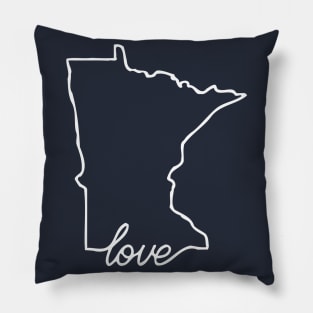 Minnesota Home - Land of 10000 Lakes - Love Minnesota Pillow