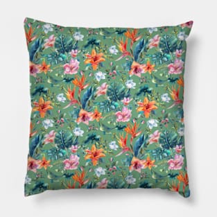 Watercolor tropical Pillow