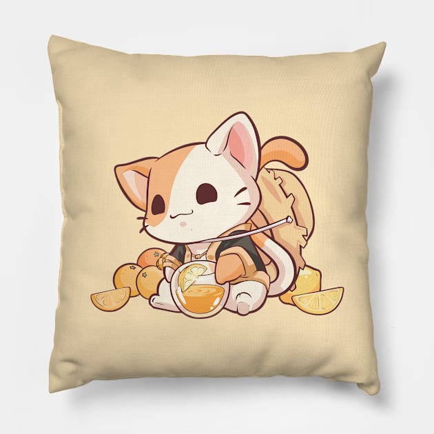 Summer Citrus Pillow by Bobblejot