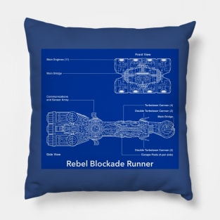 Bebel Blockade Runner Blueprints Pillow