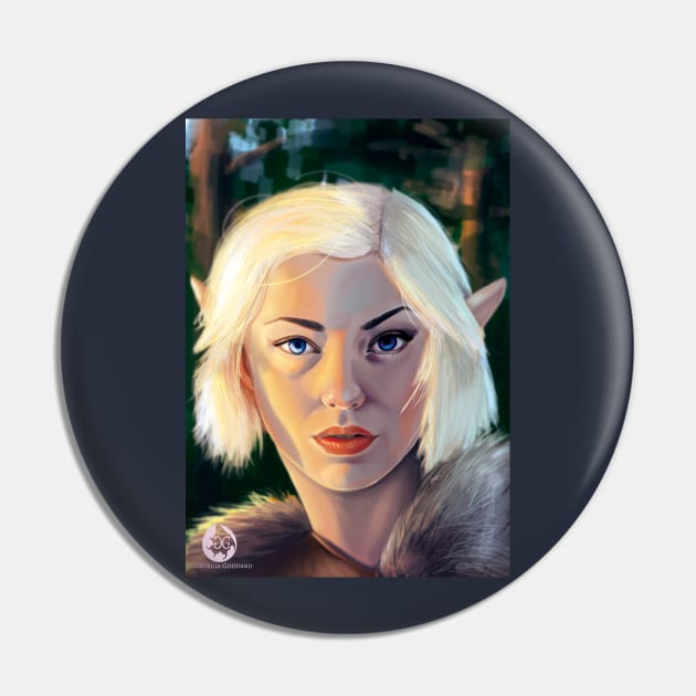 Barbarian Elf at Dawn Pin by GeorgiaGoddard