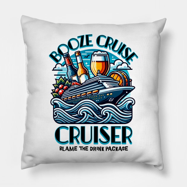 Booze cruise 2024 Pillow by BankaiChu