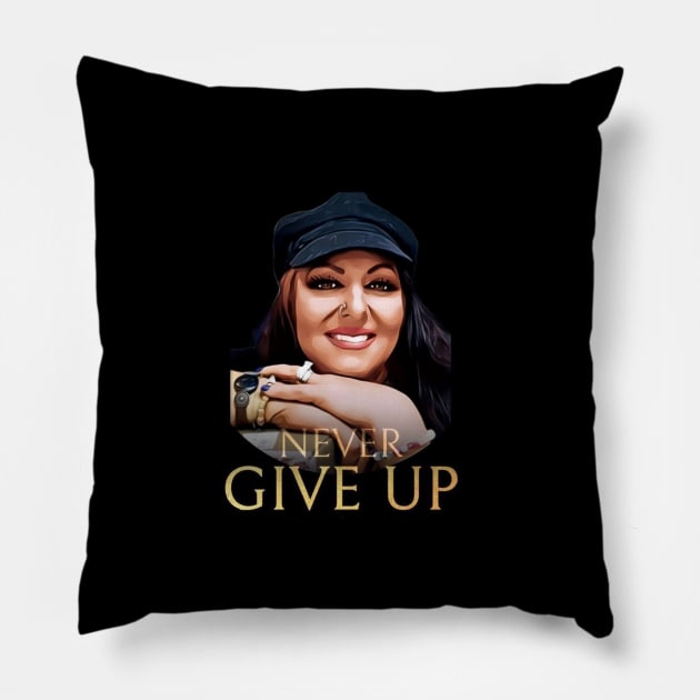 Never Give Up! Pillow by SweetandSassySarah