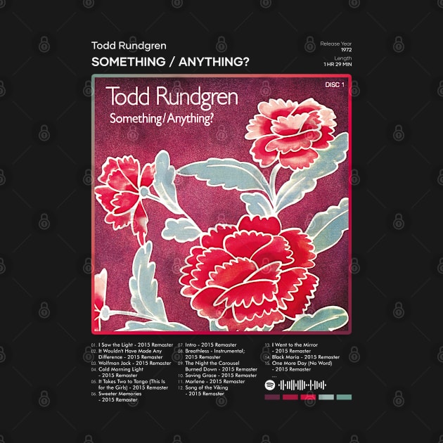 Todd Rundgren - Something / Anything? Tracklist Album by 80sRetro