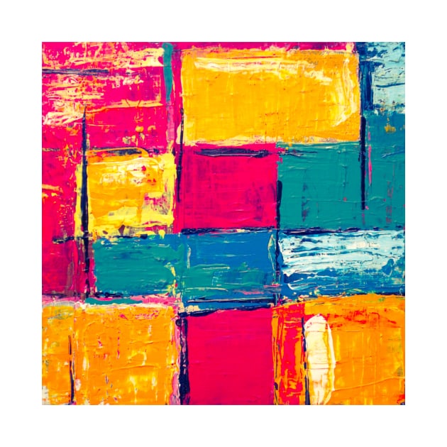 Colorful Abstract Block Painting Unsplash Artwork by Down Home Tees