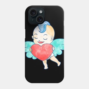 Watercolor Cupid Valentine Love Phone Case