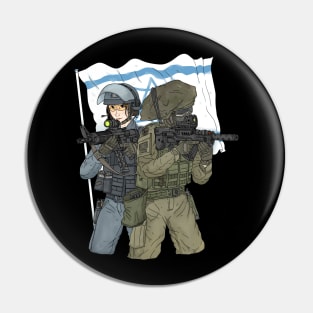 Israeli soldiers and police, IDF. Pin