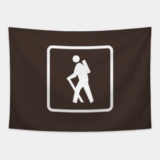 Hiker Sign Tapestry