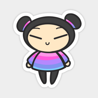 Vaporwave Pucca Magnet