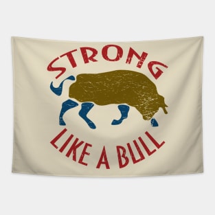 Strong like a bull Bodybuilder Gym Tapestry