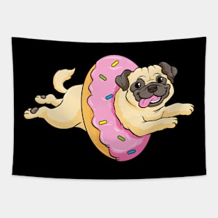 Dog with Sprinkles and Donat Tapestry