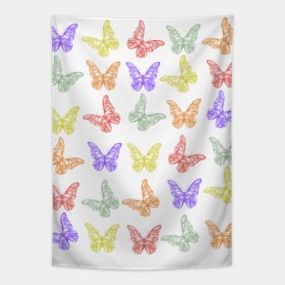 Butterfly Pattern - Different Coloured Backround Tapestry