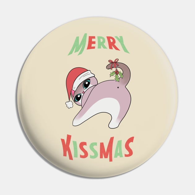 Merry Kissmas Cat Butt Christmas Mistletoe xmas funny Pin by xenotransplant