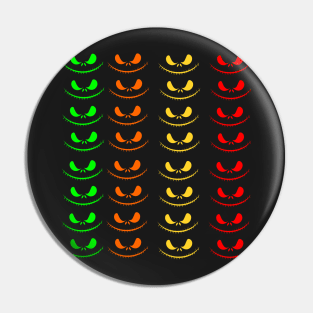 Halloween scary face devil evil eyes Pin