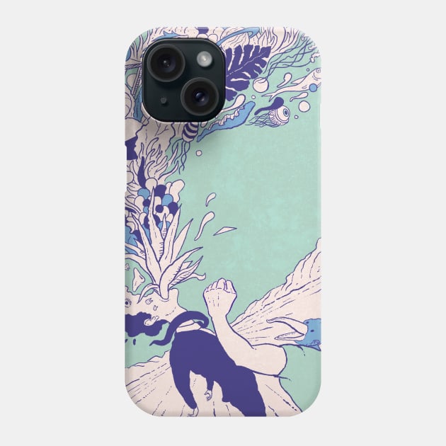 Epiphany (blue) Phone Case by Antoine Doré