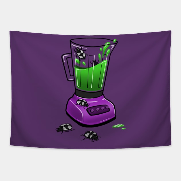 Beetle Juicer Tapestry by BunnyBomb