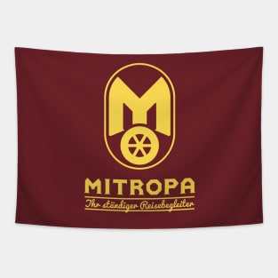 Mitropa logo - your constant travel companion (yellow) Tapestry