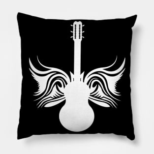 Guitar Tattoo Art Pillow