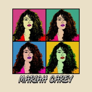 Mariah Carey 80s Pop Art Style T-Shirt