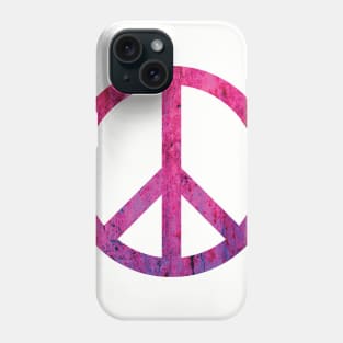 Peace Sign Distressed Weathered Rusty Design Phone Case