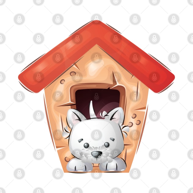 A House Is Not A Home Without A Dog by PuppyCharacterDesigns