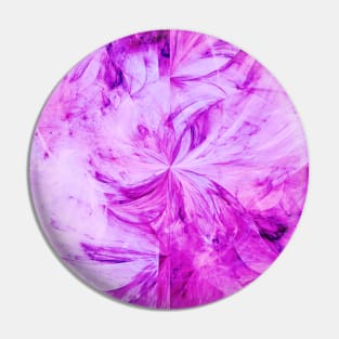 Arctic Split Abstract Pink Ice Marble Artwork Pin