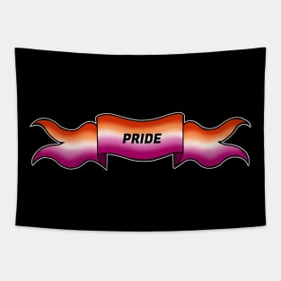 lesbian pride banner Tapestry